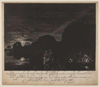 The Flight into Egypt by Hendrick von Goudt