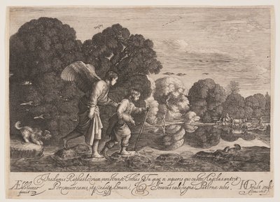 Tobias and the Angel Gabriel by Hendrick von Goudt