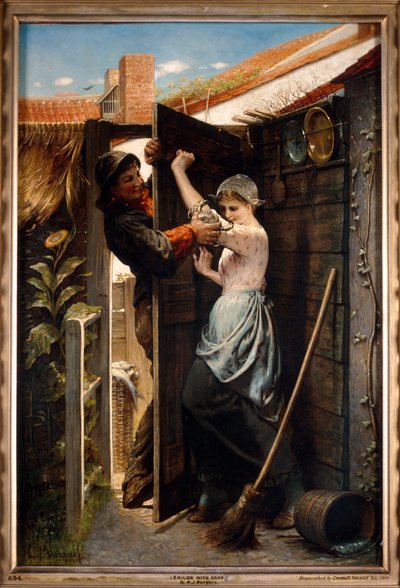 Sailor with Crab by Hendricus Jacobus Burgers