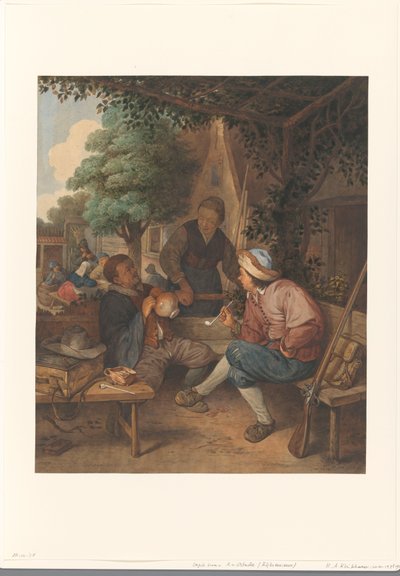 Resting Travelers by Hendrik Abraham Klinkhamer