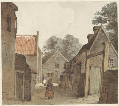 Street by the Riding School by Hendrik Abraham Klinkhamer