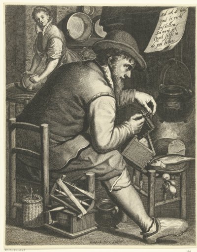 A Frugal Housefather (Barley Counter) by Hendrik Bary