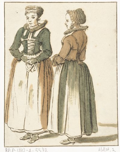 Two Standing Women by Hendrik Busserus