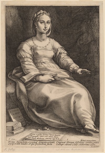 Calliope by Hendrik Goltzius