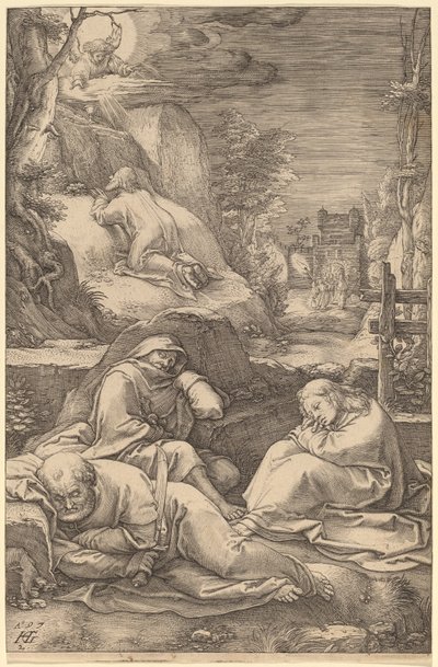 Christ on the Mount of Olives by Hendrik Goltzius