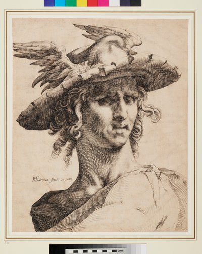 Head of Mercury by Hendrik Goltzius
