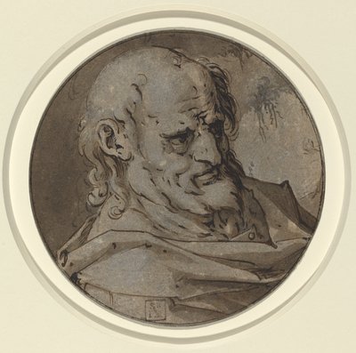 Head of an Apostle by Hendrik Goltzius
