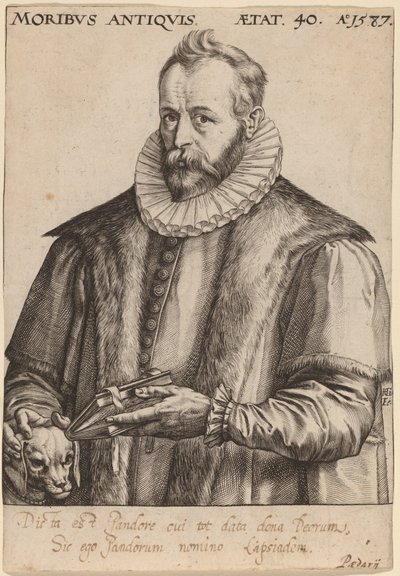 Justus Lipsius by Hendrik Goltzius