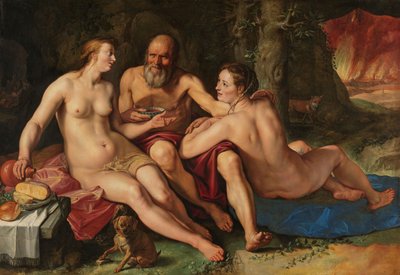 Lot and his Daughters, 1616 by Hendrik Goltzius