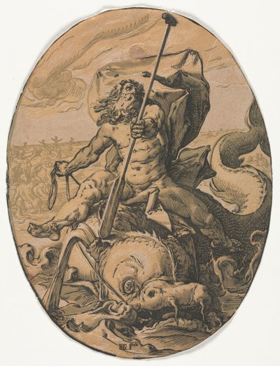 Neptune by Hendrik Goltzius