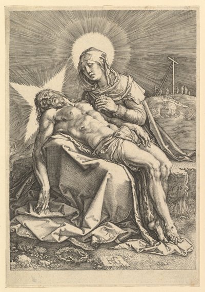 Pietà, 1596 by Hendrik Goltzius