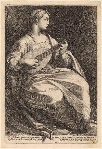Terpsichore by Hendrik Goltzius