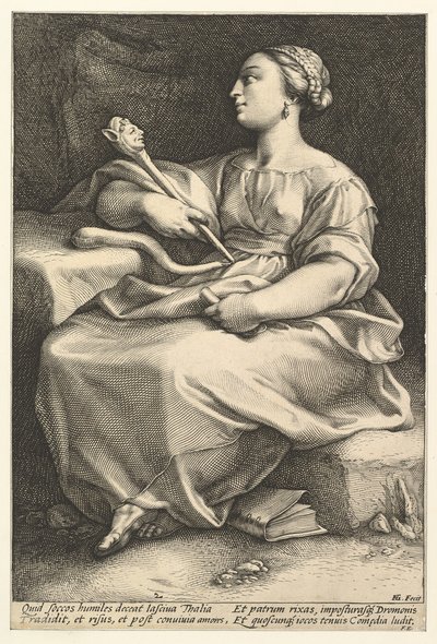 Thalia by Hendrik Goltzius