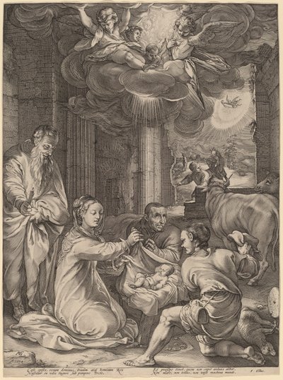 The Adoration of the Shepherds by Hendrik Goltzius