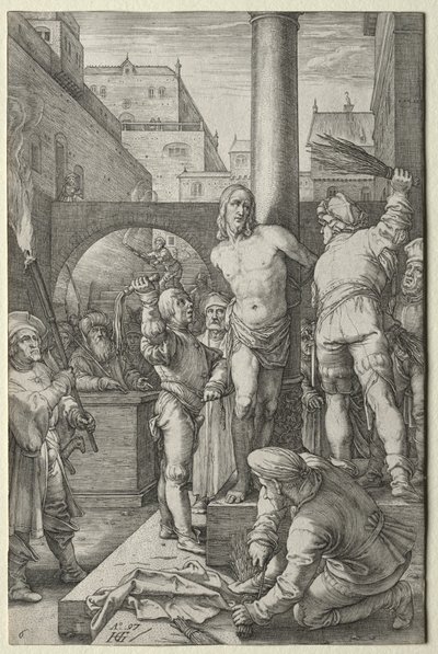 The Flagellation from The Passion by Hendrik Goltzius