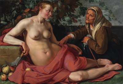 Vertumnus and Pomona by Hendrik Goltzius