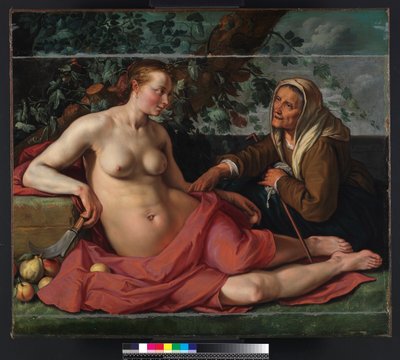 Vertumnus and Pomona by Hendrik Goltzius