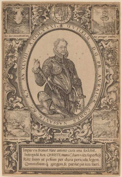 William, Count of Nassau, Prince of Orange by Hendrik Goltzius