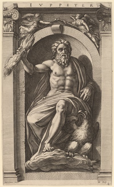 Jupiter by Hendrik Goltzius after Polidoro da Caravaggio