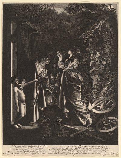 The Mocking of Ceres by Hendrik Goudt after Adam Elsheimer