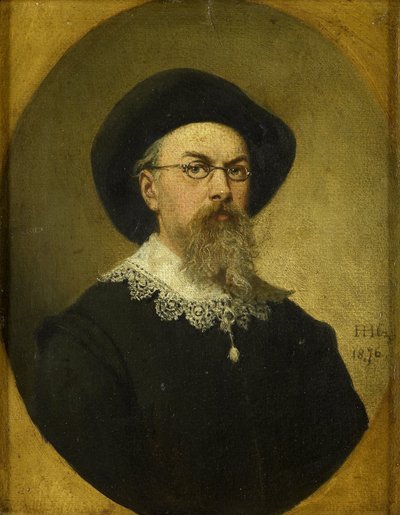 Self Portrait by Hendrik Hollander Cz.