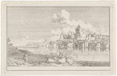 View of the Valkhof in Nijmegen by Hendrik Hoogers