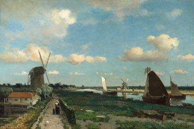 Trekvliet by Hendrik Johannes Weissenbruch