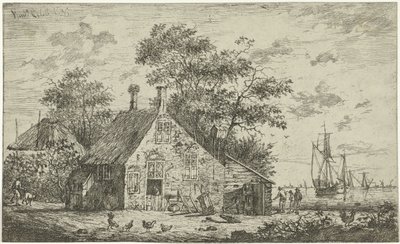 Farm by a River by Hendrik Kobell