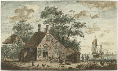 Farm by a River by Hendrik Kobell