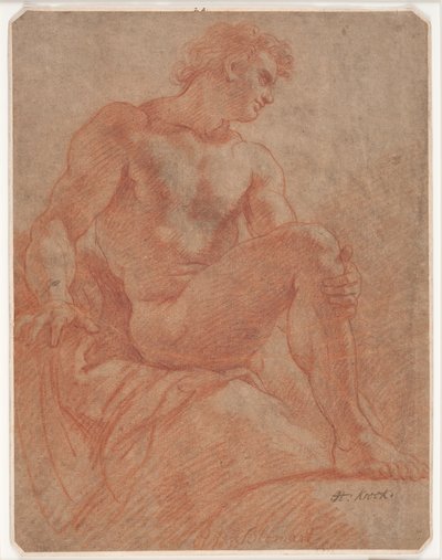 Seated Male Model by Hendrik Krock