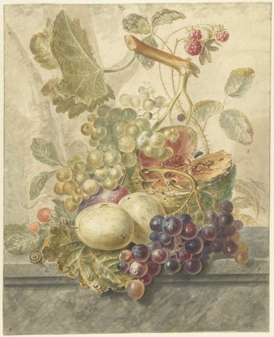 Still Life with Fruit by Hendrik Schwegman