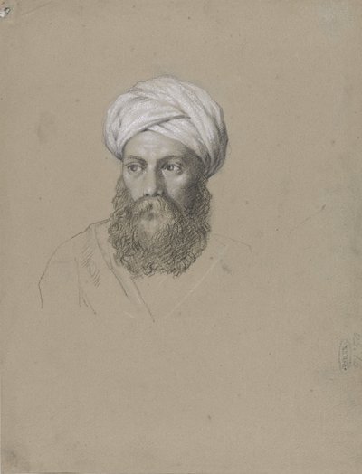 Head of an Arab with Turban by Hendrik Willem Cramer
