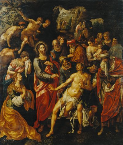 The Raising of Lazarus by Hendrick de Clerck