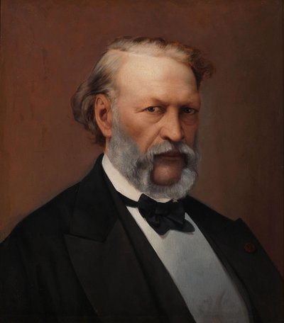 Portrait of Hendrik Conscience 1812-1883 by Hendrik de Pondt