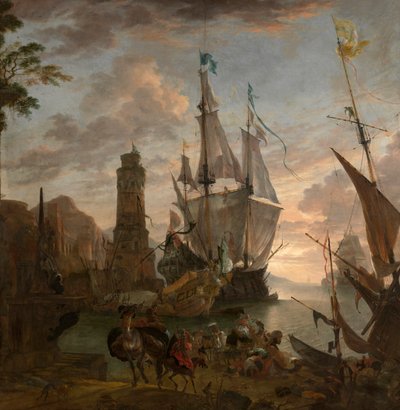Oriental Seaport by Hendrik van Minderhout