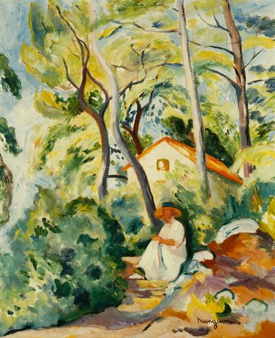La Breste, Maison Rouge, Environs of Marseille by Henri Charles Manguin