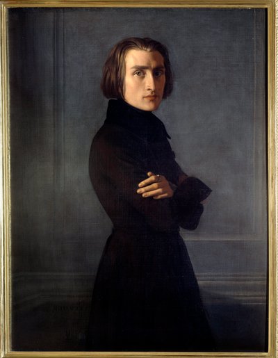 Portrait of Franz Liszt by Henri (1814 82) Lehmann