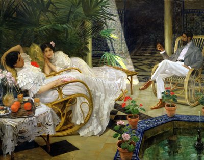 Le Patio, 1908 by Henri Achille Zo