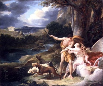 Venus and Adonis by Henri Alexandre Georges Regnault