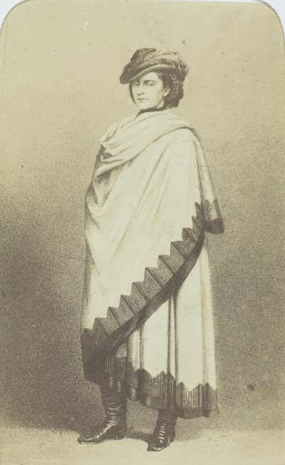 Ex-Queen of Naples, 1860-69 by Henri Alexis Omer Tournier