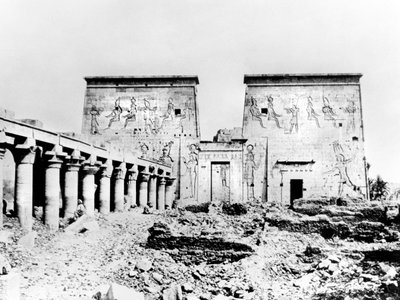 Temple of Isis, Philae, Nubia, Egypt, 1887 by Georges Henri Bechard
