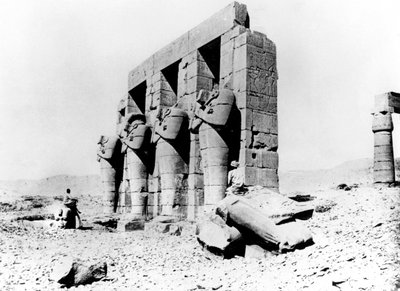 Temple Ruins, Nubia, Egypt by Georges Henri Bechard