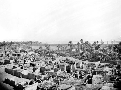 Village at Karnak, Nubia, Egypt by Georges Henri Bechard