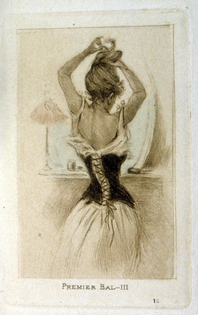 A Woman Preparing for a Ball by Henri Boutet
