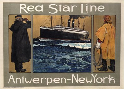 Red Star Line, 1908 by Henri Cassiers