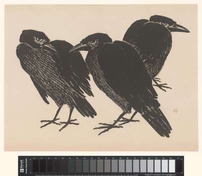 Three Crows by Henri Charles Guérard