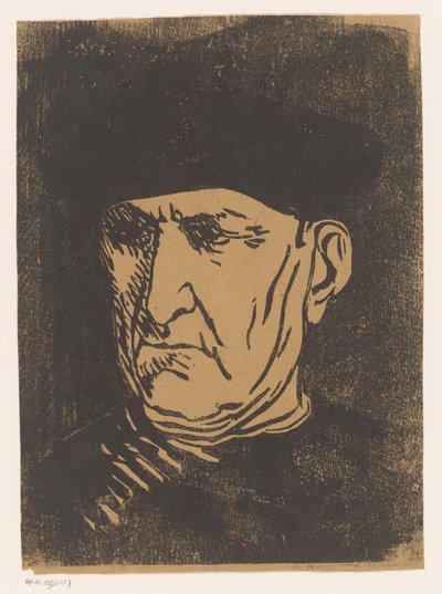 Head of a Clergyman by Henri Charles Guérard
