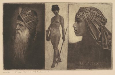 Salomon and Cleopatra by Henri Charles Guérard