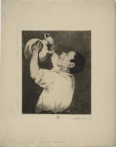 The Water Drinker by Henri Charles Guérard