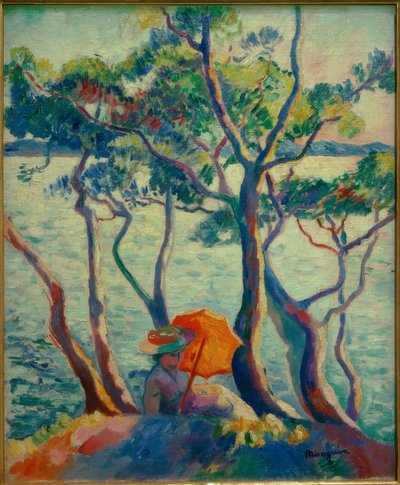 Jeanne with the Parasol, Horsewoman by Henri Charles Manguin